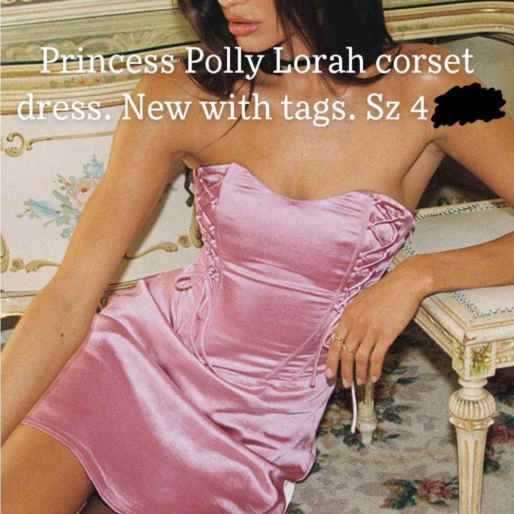 Princess Polly Pink lorah Corset Dress